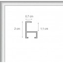   Hauteur en cm: 44.8 Largeur en cm: 29.9 Dos du Cadre: Bois Medium 3 mm Verre acrylique de  l\\\' Encadrement: Verre acrylique 
